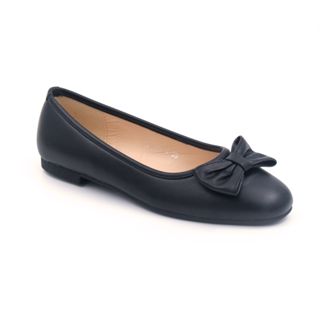 Debbie 5006 Black Leather School Shoes for Women