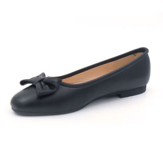 Debbie 5006 Black Leather School Shoes for Women