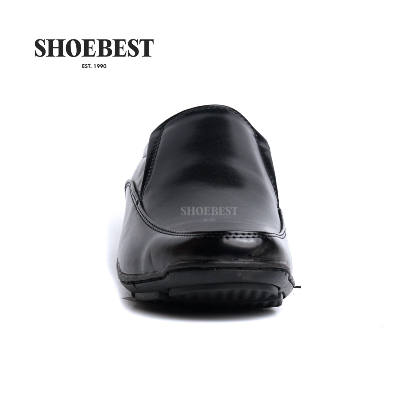 Ezekiel 1184 Black Leather Shoes for Men
