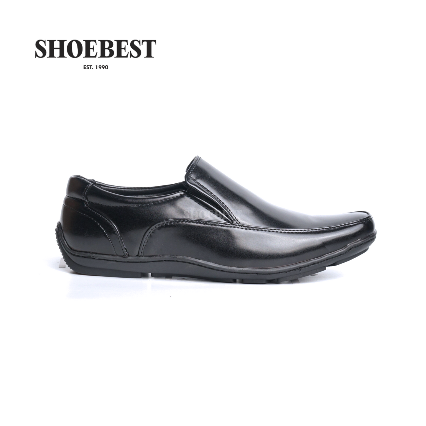 Ezekiel 1184 Black Leather Shoes for Men