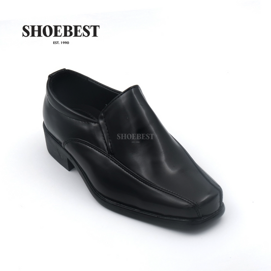 Ely 100-32 Black Leather Shoes for Small Kids