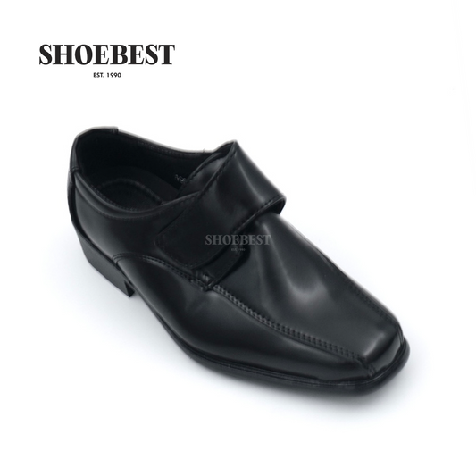 Christopher 100-34 Black Leather Shoes for Small Kids