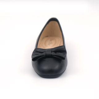 Debbie 5006 Black Leather School Shoes for Women