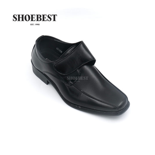 Hensley 1692 Black Leather Shoes for Teens